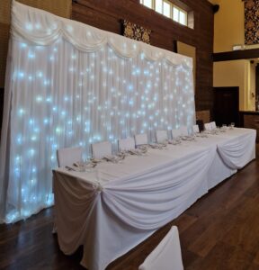 wedding led lighting backdrop